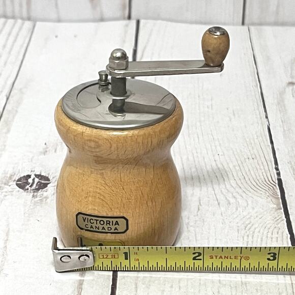 Vintage MCM Fraber Made In Italy Wooden Pepper Mill And Salt Shaker Grinder - Picture 10 of 10